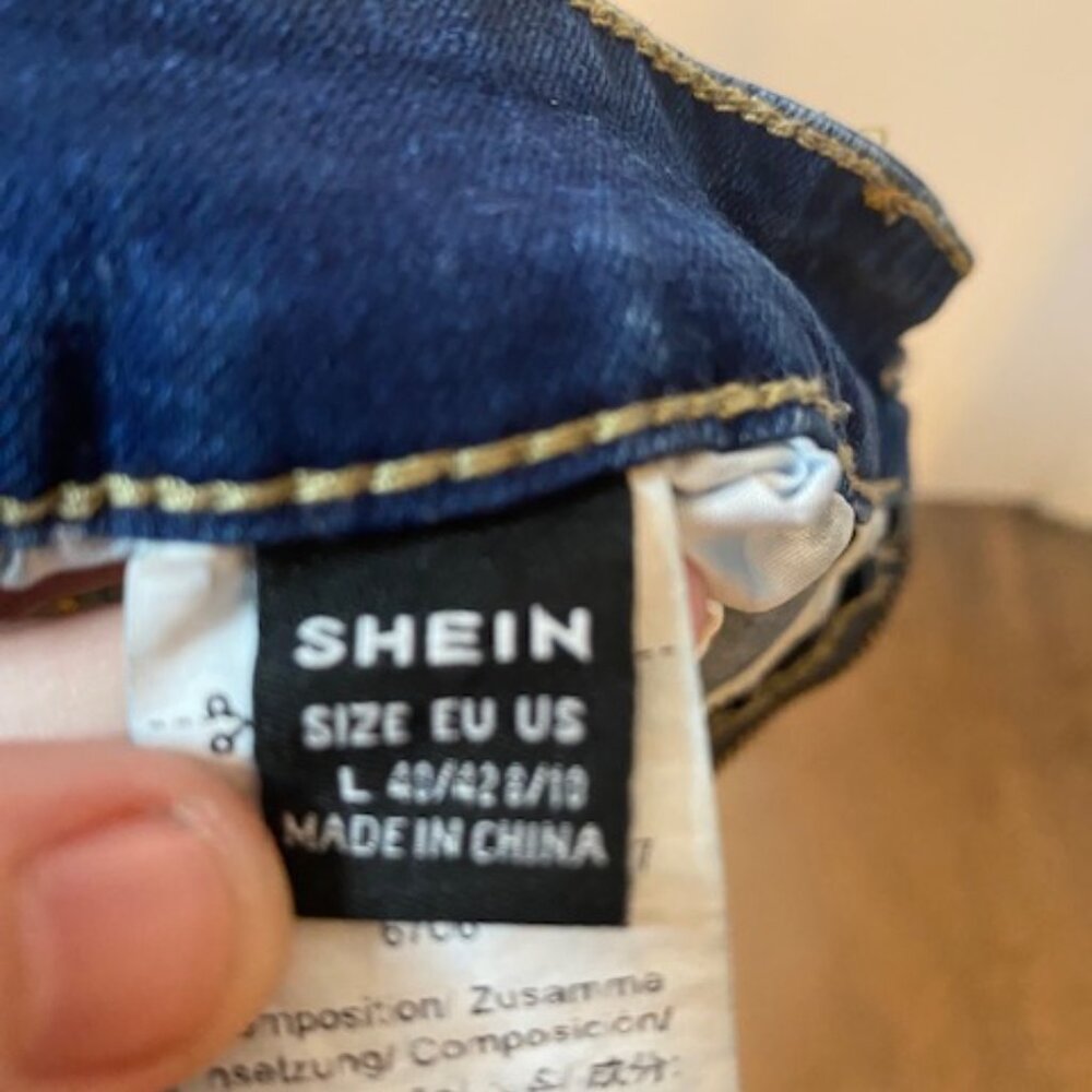 Shein Blue Jean distress jean shorts - Picture 14 of 14